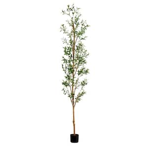 9 ft. Artificial Olive Tree with Natural Trunk