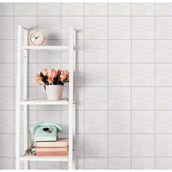 Triplex Fronteira White 7-3/4 in. x 7-3/4 in. Ceramic Wall Tile (10.5 sq. ft./Case)