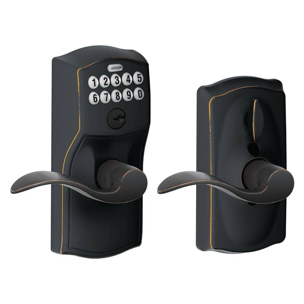 schlage camelot accent keypad entry fe595cam