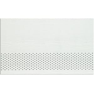 Hardie Soffit HZ5 12 in. x 144 in. Statement Collection Arctic White Cedarmill Vented Fiber Cement Soffit Panel