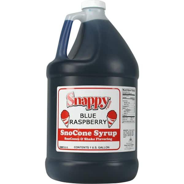 Snappy Snow Cone Syrup. 1 Gal. Blue Raspberry