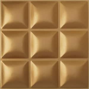 19 5/8 in. x 19 5/8 in. Classic EnduraWall Decorative 3D Wall Panel, Gold (12-Pack for 32.04 Sq. Ft.)