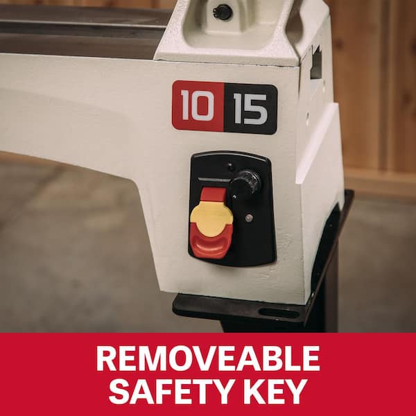 Jet 1/2 HP 10 in. x 15 in. Wood Lathe, Variable Speed, 115-Volt