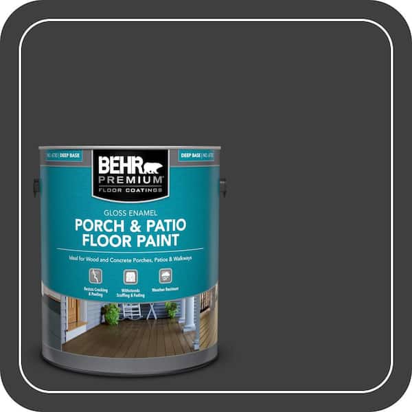 1 gal. Black Gloss Enamel Interior/Exterior Porch and Patio Floor Paint