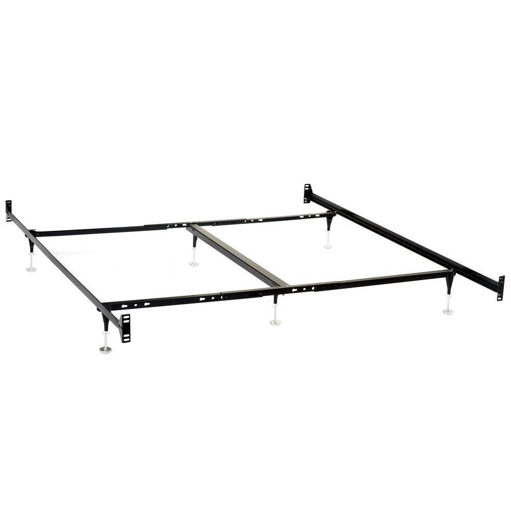 Coaster Queen/Eastern King Bed Frame for Headboard and Footboard Black