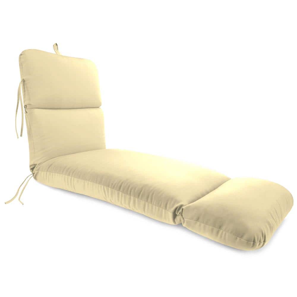 74 in. L x 22 in. W x 5 in. T Outdoor Chaise Lounge Cushion in Sunbrella Canvas Vellum price history on PriceWatchPro