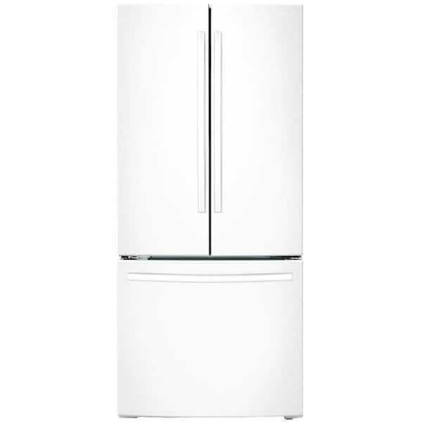 Samsung 33 in. W 17.5 cu. ft. French Door Refrigerator in White, Counter Depth