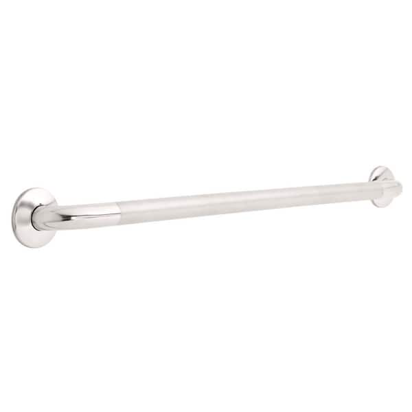 Franklin Brass 32 in. x 1-1/4 in. Concealed Screw ADA-Compliant Grab Bar in Peened and Bright Stainless