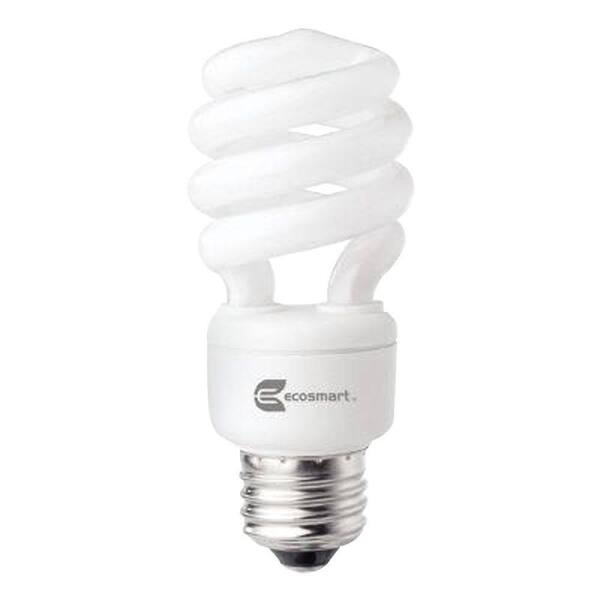 EcoSmart 14-Watt (60W) Bright White CFL Light Bulb (2-Pack) (E)*