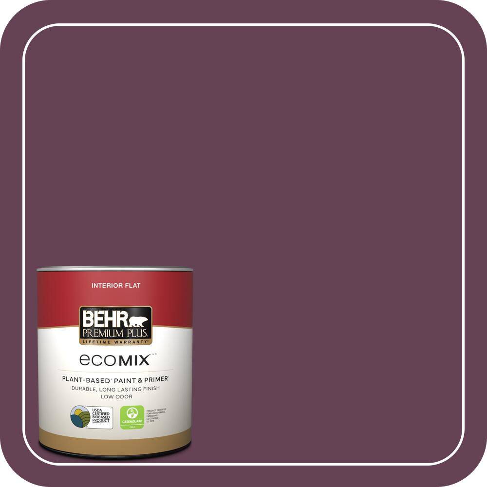 BEHR PREMIUM PLUS 1 qt. #S-G-690 Delicious Berry Flat EcoMix Plant ...