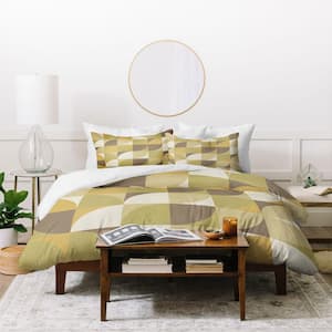 100% Cotton Beige Alisa Galitsyna Retro Geometry I King Duvet Cover