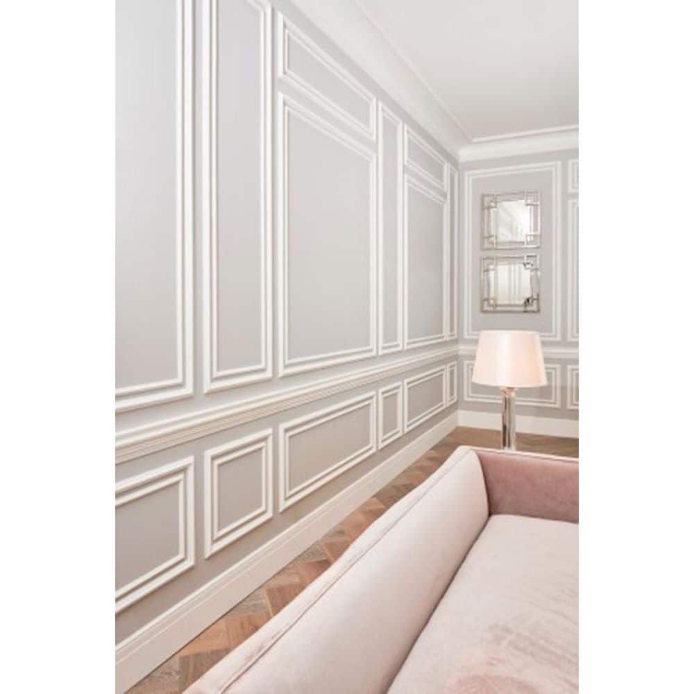 Primed White Polyurethane Crown Moulding 78.75 in Full Stick