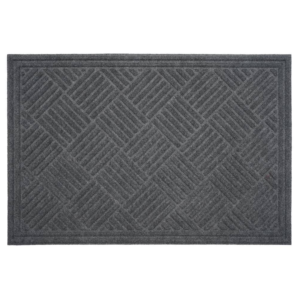 Chess Ribbed Gray 36 in. x 60 in. Indoor/Outdoor Doormat price history on PriceWatchPro