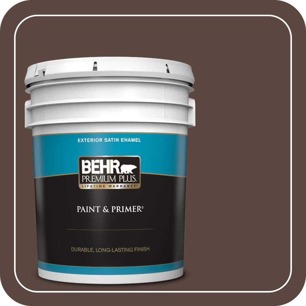 5 gal. #N170-7 Baronial Brown Satin Enamel Exterior Paint & Primer price history on PriceWatchPro