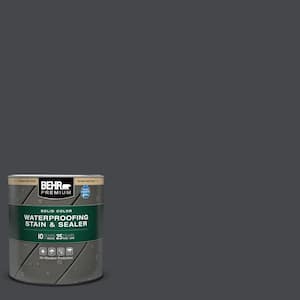 1 qt. #PPU26-23A Dark Secret Solid Color Waterproofing Exterior Wood Stain and Sealer