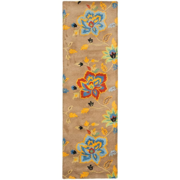 SAFAVIEH Soho Brown/Multi 3 ft. x 8 ft. Runner Rug