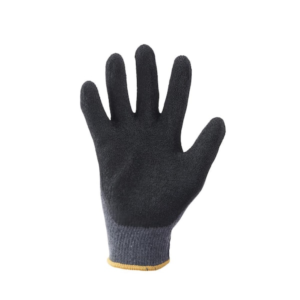 Men's Coated Grip Work Gloves with Latex Coating, Medium (Wells