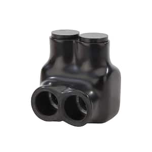 1/0-14 AWG Insulated Tap Connector, Black