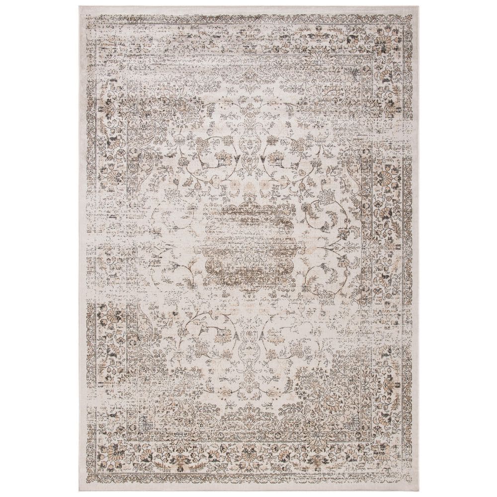 Atlas 3 ft. x 5 ft. Beige/Gray Transitional Medallion Area Rug price history on PriceWatchPro