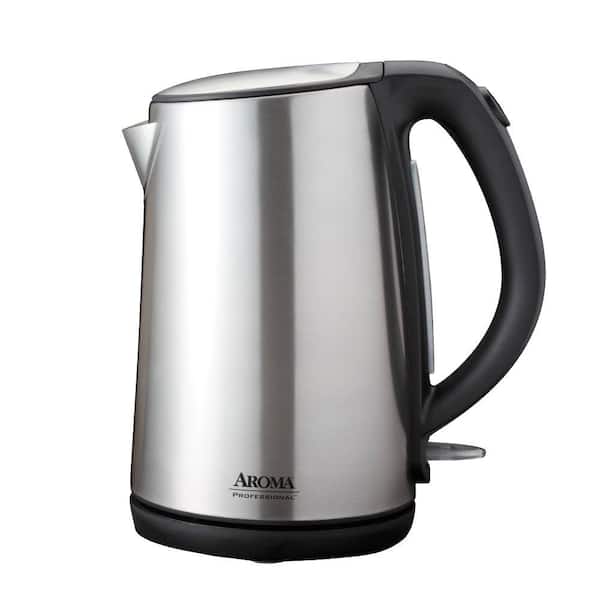 AROMA 7-Cup Cordless Electric Kettle in Polished Stainless Steel
