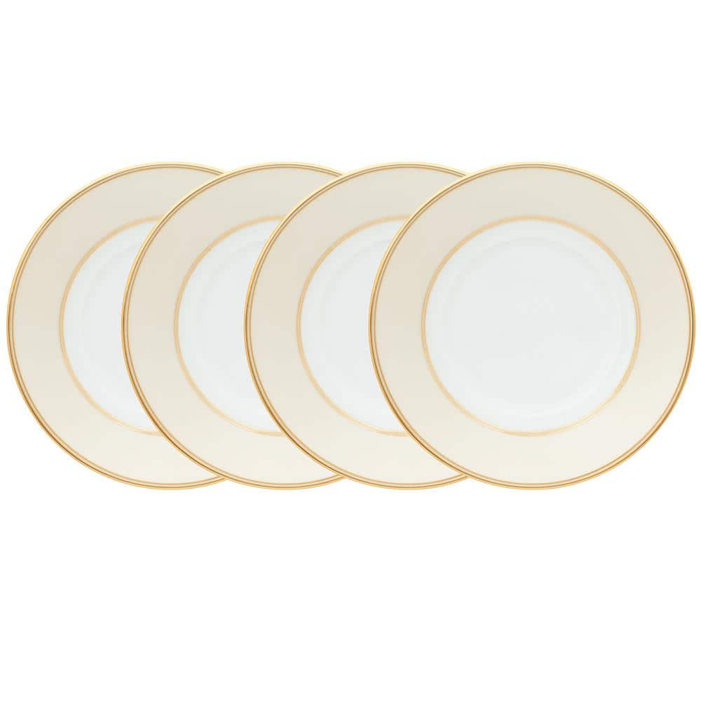 Noritake Eternal Palace Gold 6 in. (Gold) Porcelain Saucers, (Set of 4)