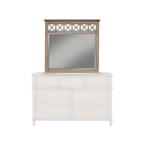 Potter 41 in. W x 44 in. H Wood French Truffle Frame Vanity Mirror