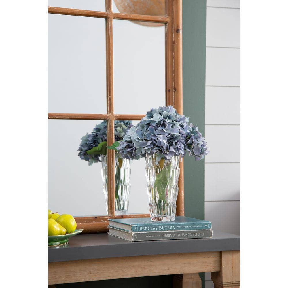 14'' Multi Blue Faux Hydrangea Set for Tabletop Decor