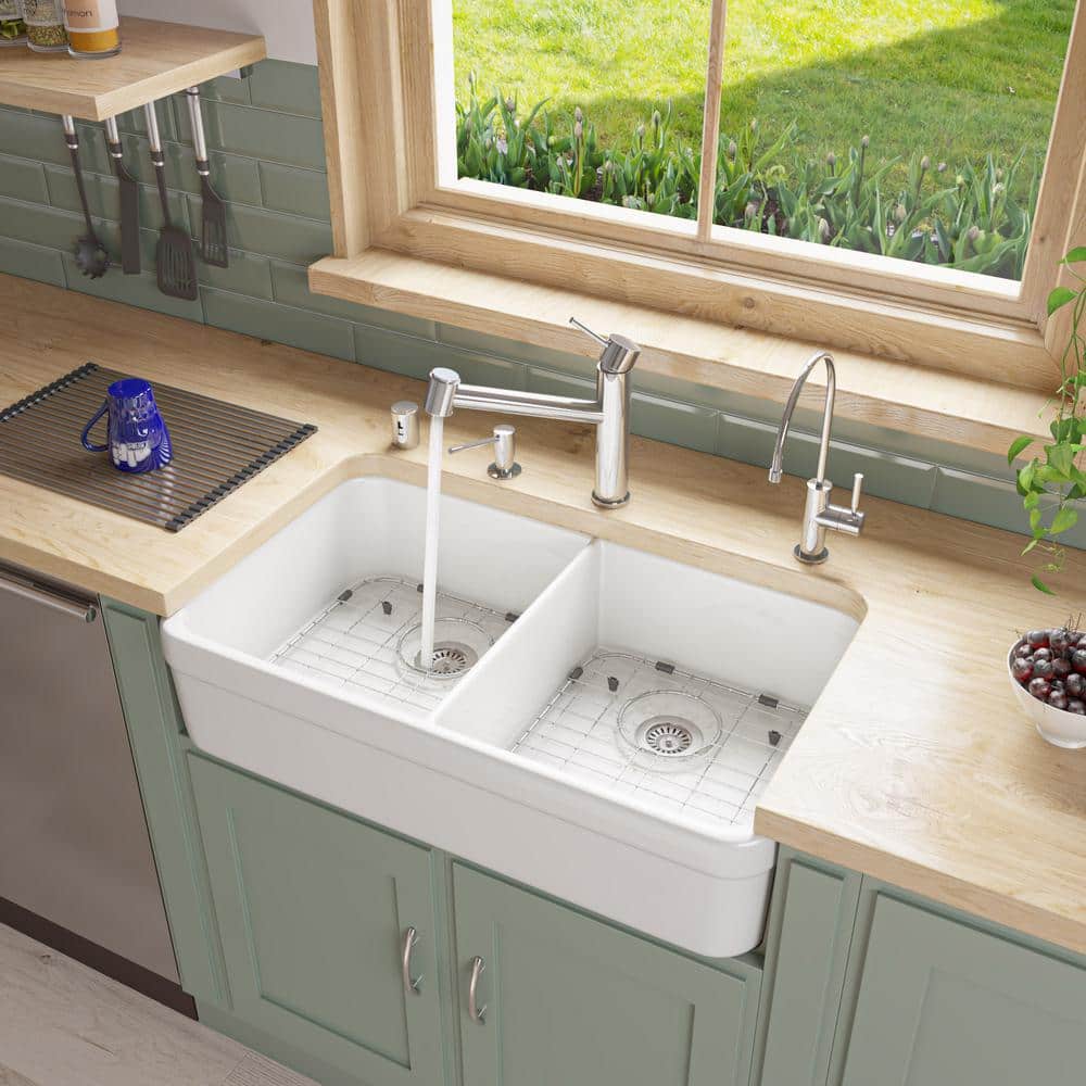 Polished Chrome Dishwasher Air Gap Cover and Tube