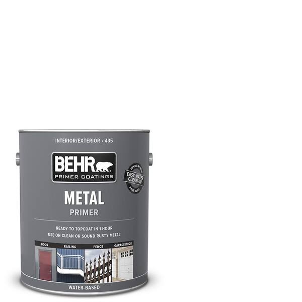 BEHR 1 gal. White Interior/Exterior Metal Primer