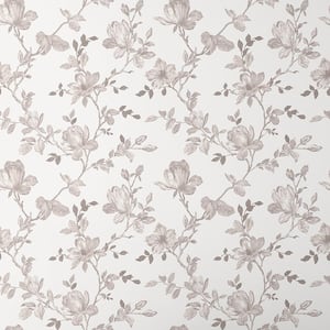 Garrett Taupe Non-Pasted Wallpaper Roll (covers approx. 52 sq. ft.)
