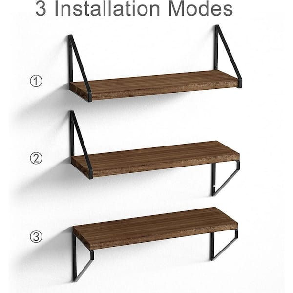 Dyiom 23.5 in. W x 20 in. H x 6 in. D Wood Rectangular Shelf in