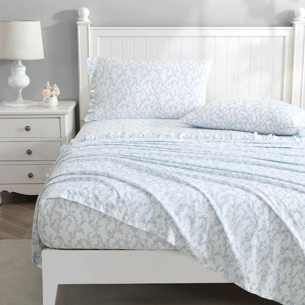 Laura Ashley Victoria 2-Piece Multi-Color 100% Cotton T200 Percale