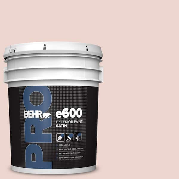 BEHR PRO 5 gal. #S170-1 Ole Pink Satin Exterior Paint