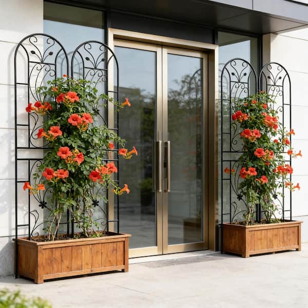 Aionor 4-Pack Metal Garden Trellis 86.7