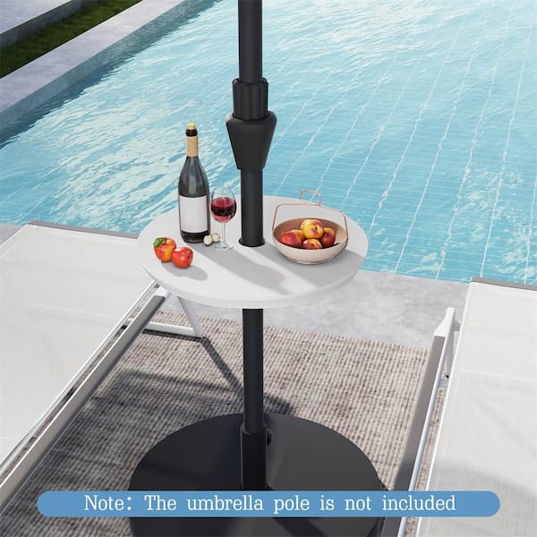 ＥＮアンブレラテーブル Costway 20 in. Outdoor Adjustable Umbrella Table for 1.5 in. and