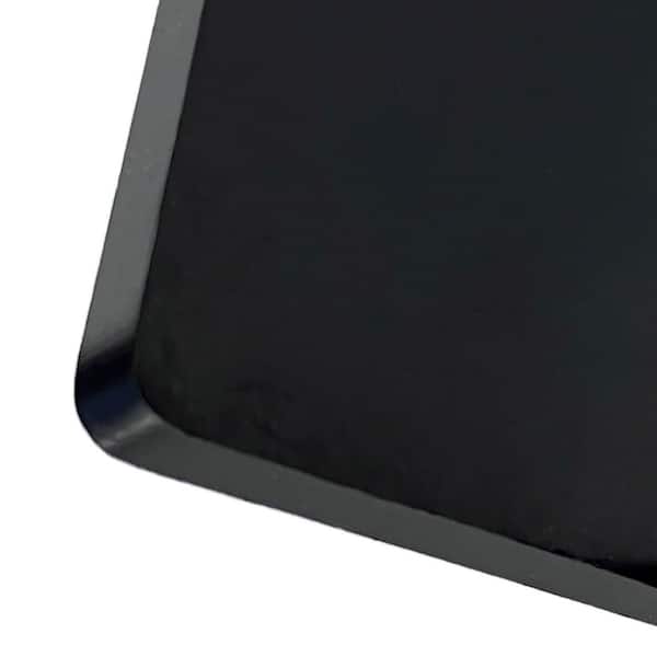 24 in. X 24 in. X 0.250 in. Smooth Black Polyethylene HDPE Sheet