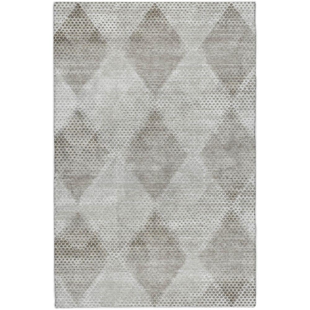 Dream Shag Premium Machine Washable Abstract ADS539 Gray 8 ft. x 10 ft. Area Rug price history on PriceWatchPro