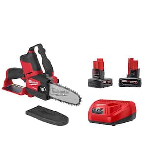 M12 FUEL 12-Volt Lithium-Ion Brushless Cordless 6 in. HATCHET Chainsaw Kit with 6.0 Ah and 4.0 Ah Battery, Charger