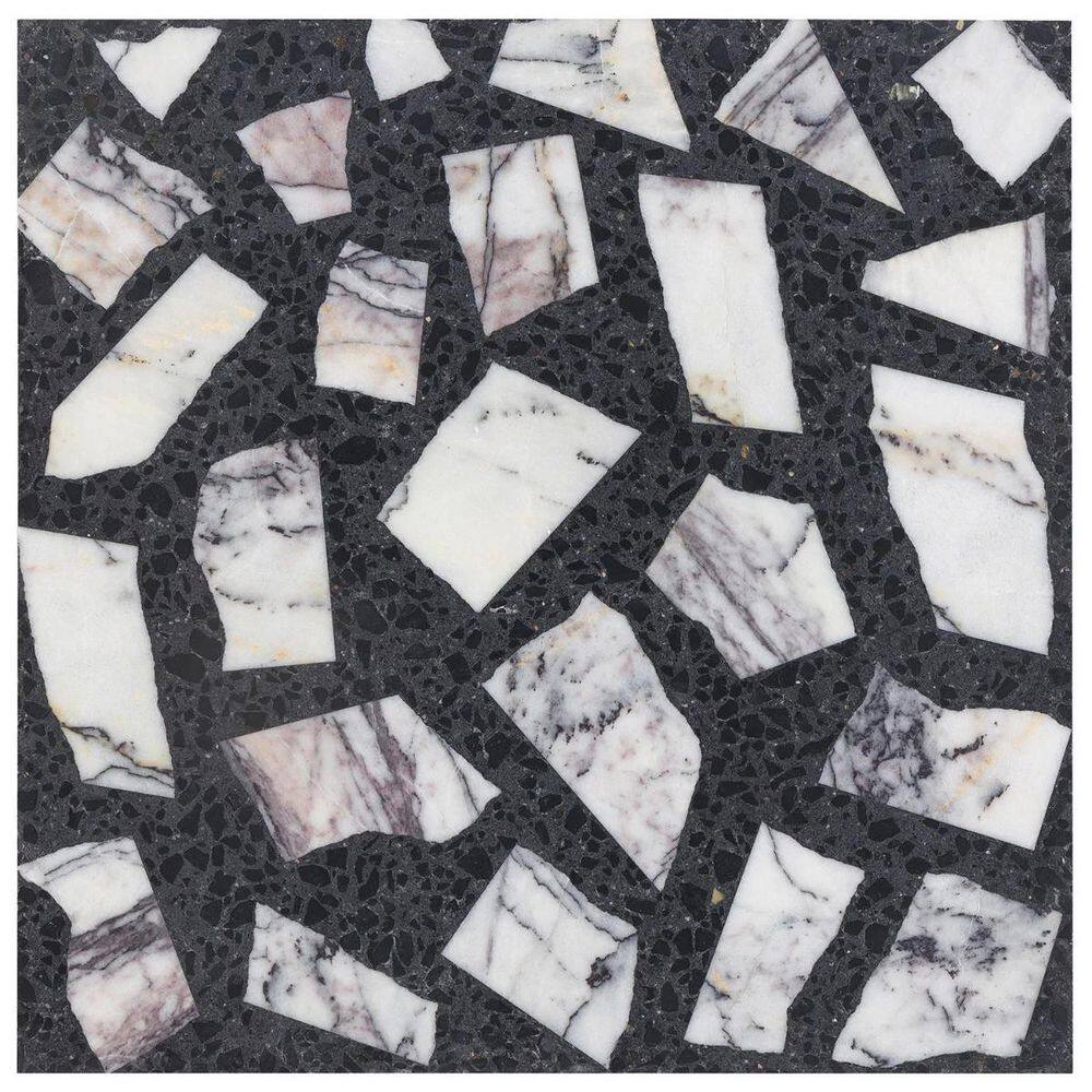 Raleigh Lilac Gray 4 in. x 0.68 in. Honed Terrazzo Floor and Wall Tile Sample price history on PriceWatchPro