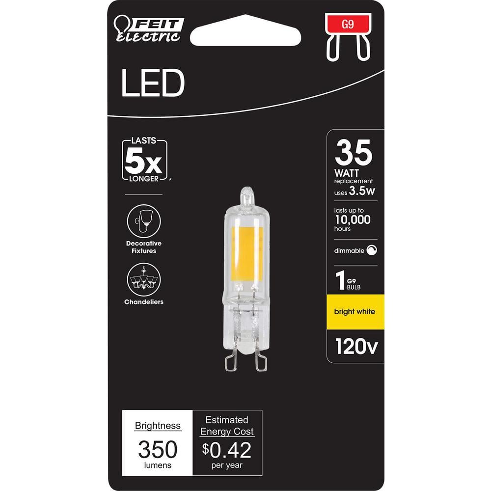 Bright White Clear Plastic Bi-Pin Base LED Bulb