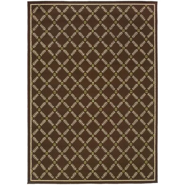 Home Decorators Collection Seaside Brown 5 ft. x 8 ft. Outdoor Area Rug