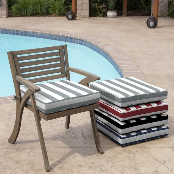 cabana stripe outdoor seat cushion