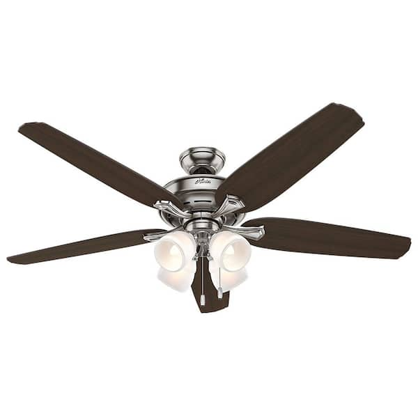 Hunter Channing 60 in. Indoor Brushed Nickel Ceiling Fan with Light Kit