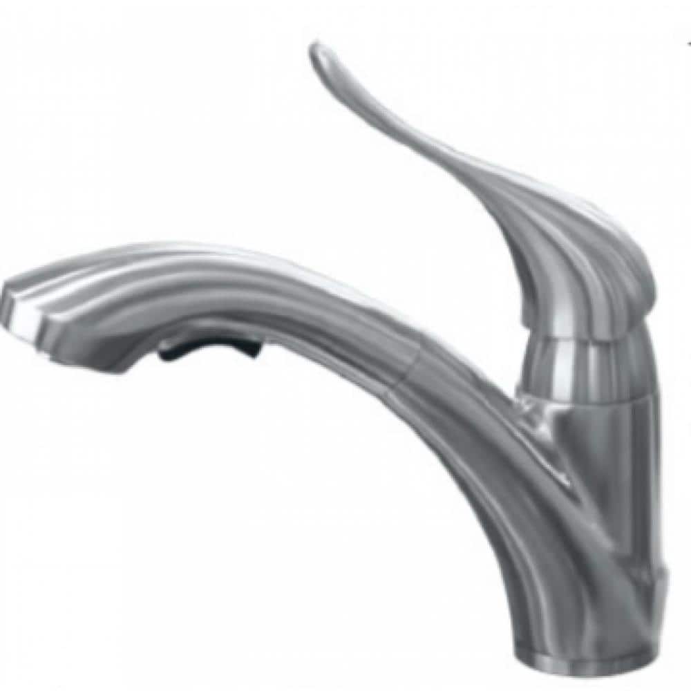 Single Handle Deck Mounted Standard Kitchen Faucet with Deckplate Included 