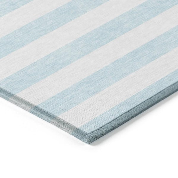 Chantille ACN528 Sky 2 ft. 3 in. x 7 ft. 6 in. Machine Washable Indoor/Outdoor Geometric Runner Rug