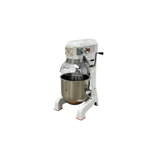 Elite Kitchen Supply 30 Qt. 3 Speed White Stand Mixer EL30s with Push-button Control Floor model