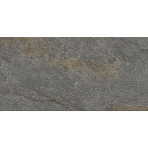 Milestone Gray Matte 11.81 in. x 23.62 in. Porcelain Floor and Wall Tile (11.628 sq. ft. / case)