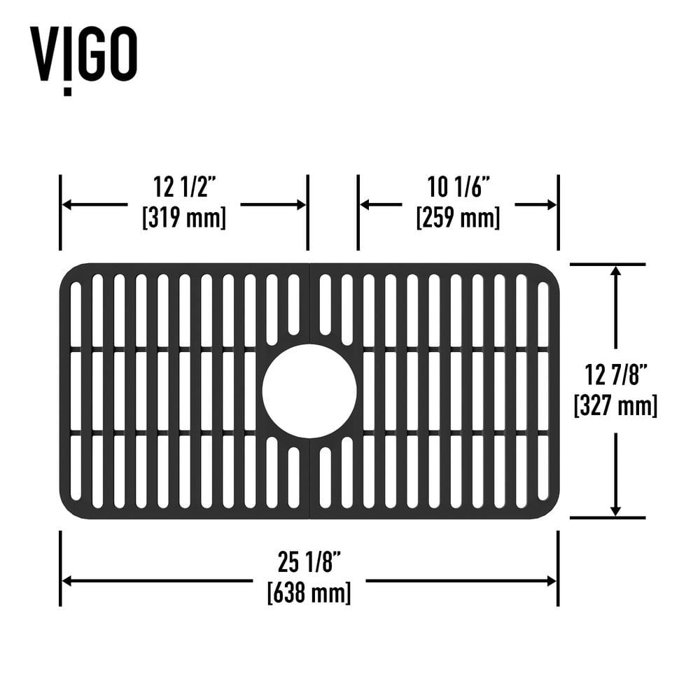 Matte Black Silicone Kitchen Sink Protective Grid