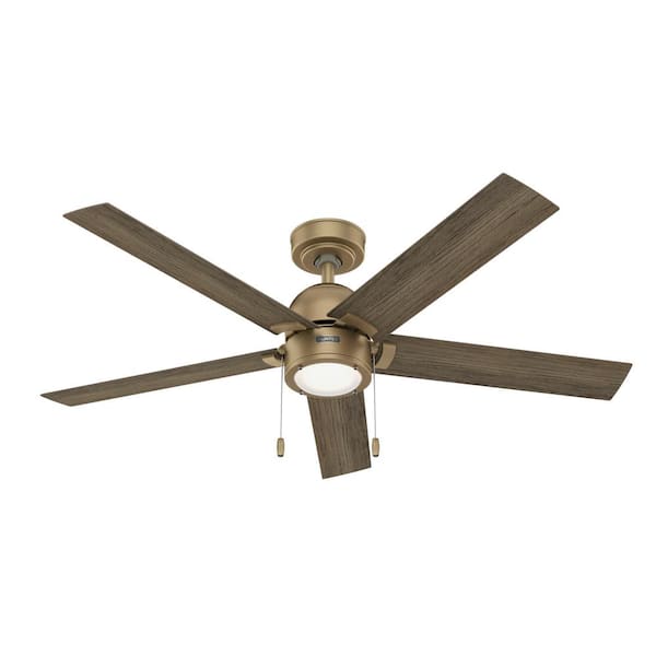 Hunter ceiling fan extension drop rod in Polished Brass