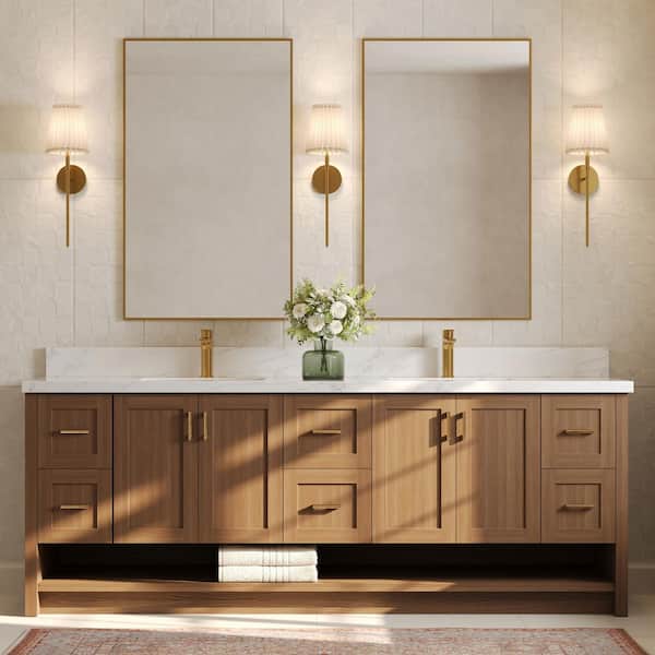 5 in. Height Single Handle Vessel Sink Faucet Spot Resistant in Brushed Gold with Pop-Up Drain